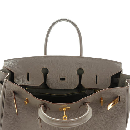 Hermes Togo Birkin 35 Etain 11 of 21