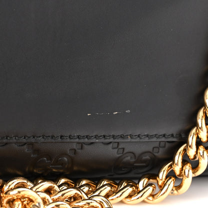 Gucci Guccissima Medium Padlock Shoulder Bag Black 13 of 15