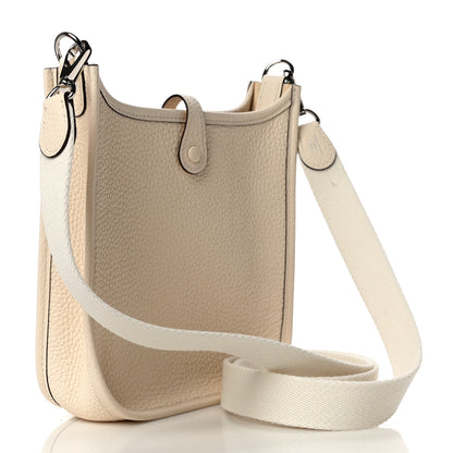 Hermes Taurillon Clemence Amazone Evelyne TPM Nata Craie 3 of 10