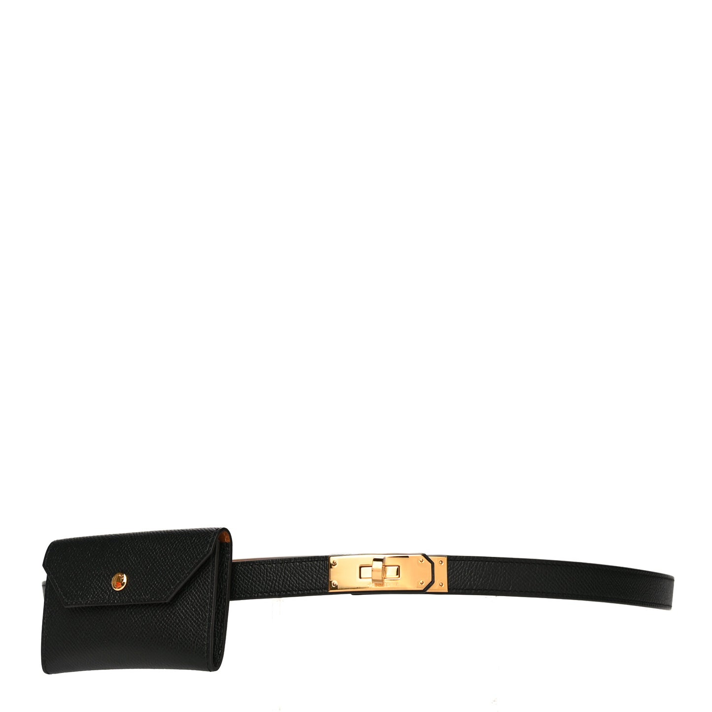 Epsom Kelly Pocket Belt Black