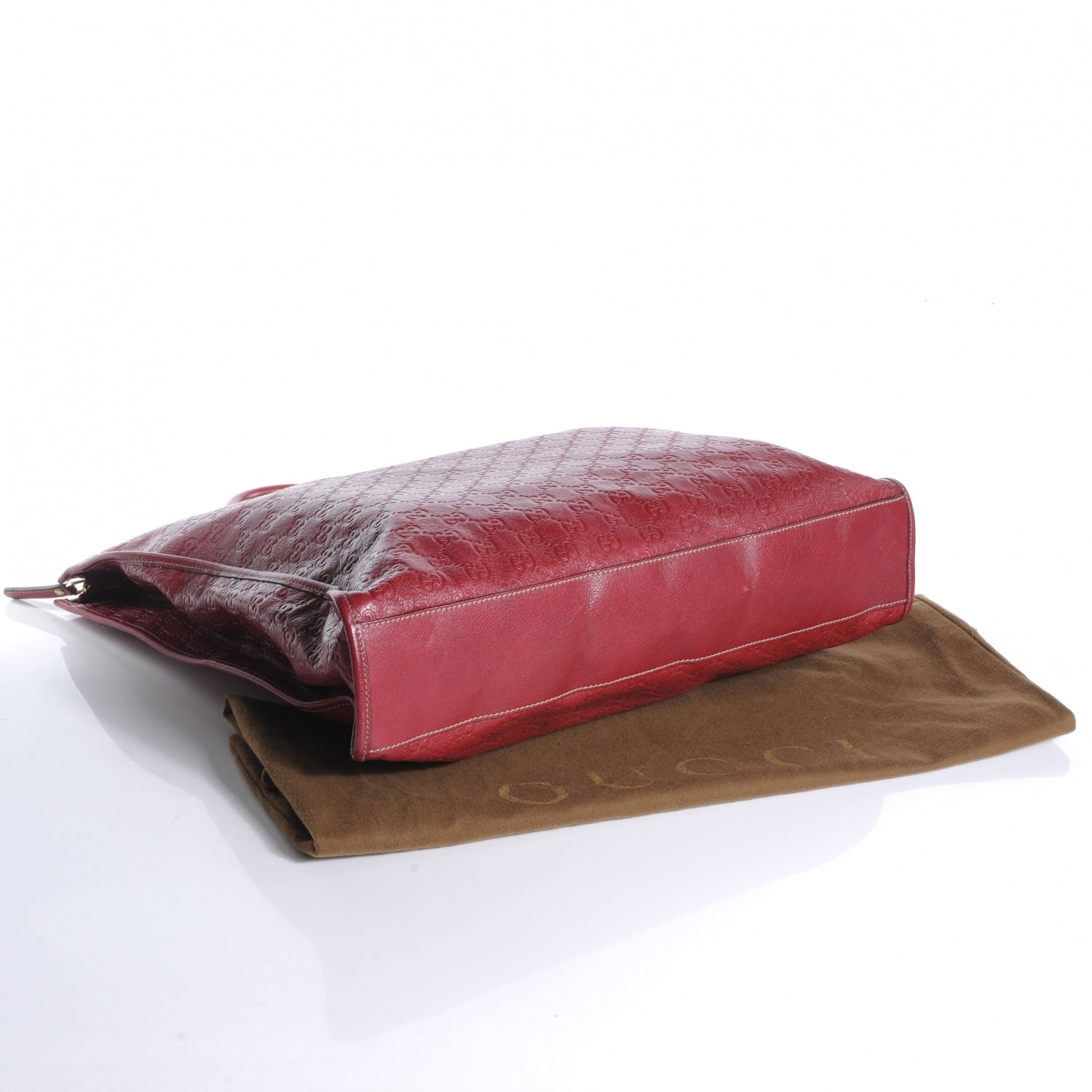 Gucci Guccissima XL Tote Red 4 of 7