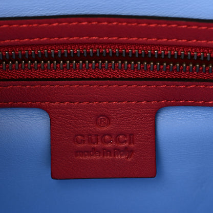 Gucci Snakeskin Sylvie Web Small Queen Margaret Top Handle Bag Red 6 of 10