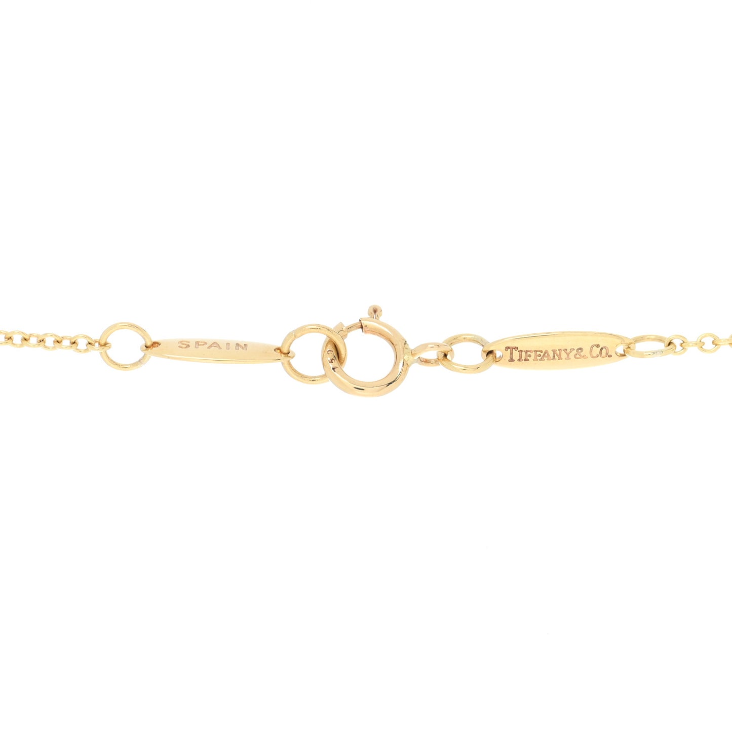 18K Yellow Gold Elsa Peretti Round Disc Pendant Necklace