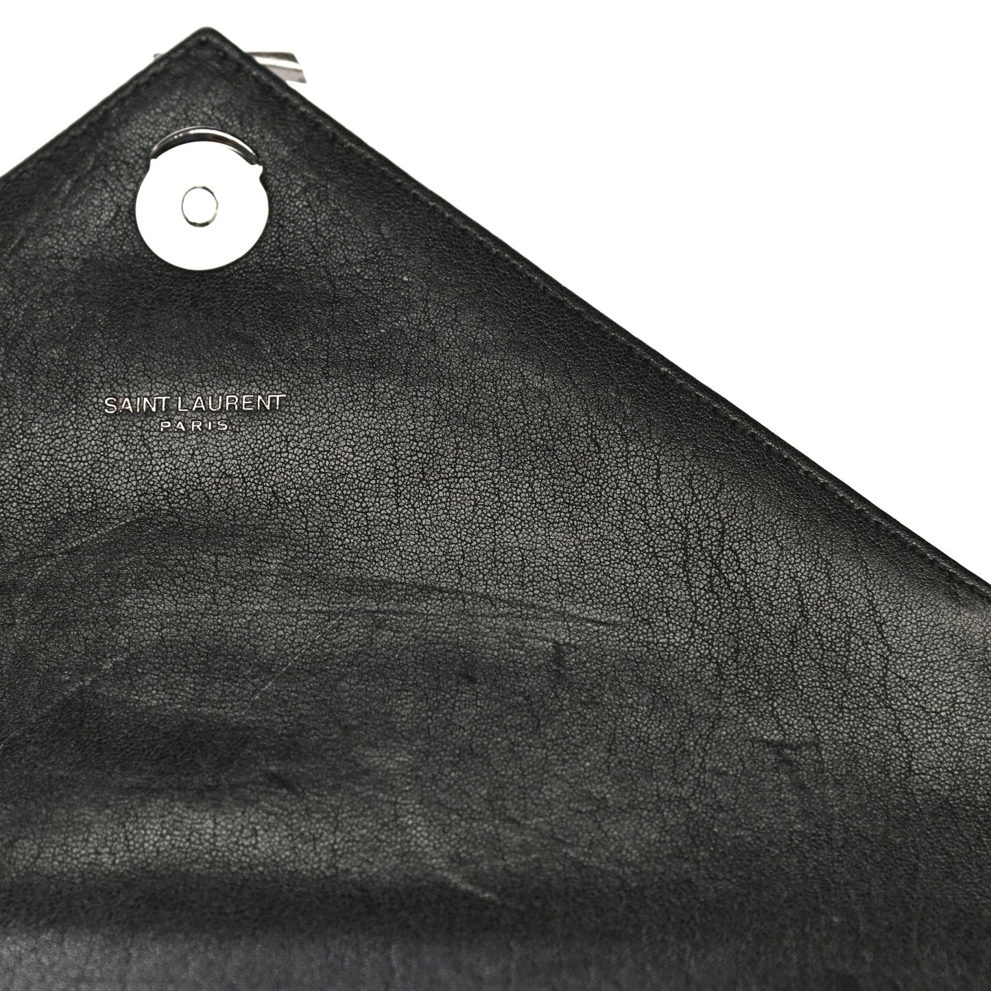 Sheepskin Matelasse Chevron Monogram Medium College Bag Black