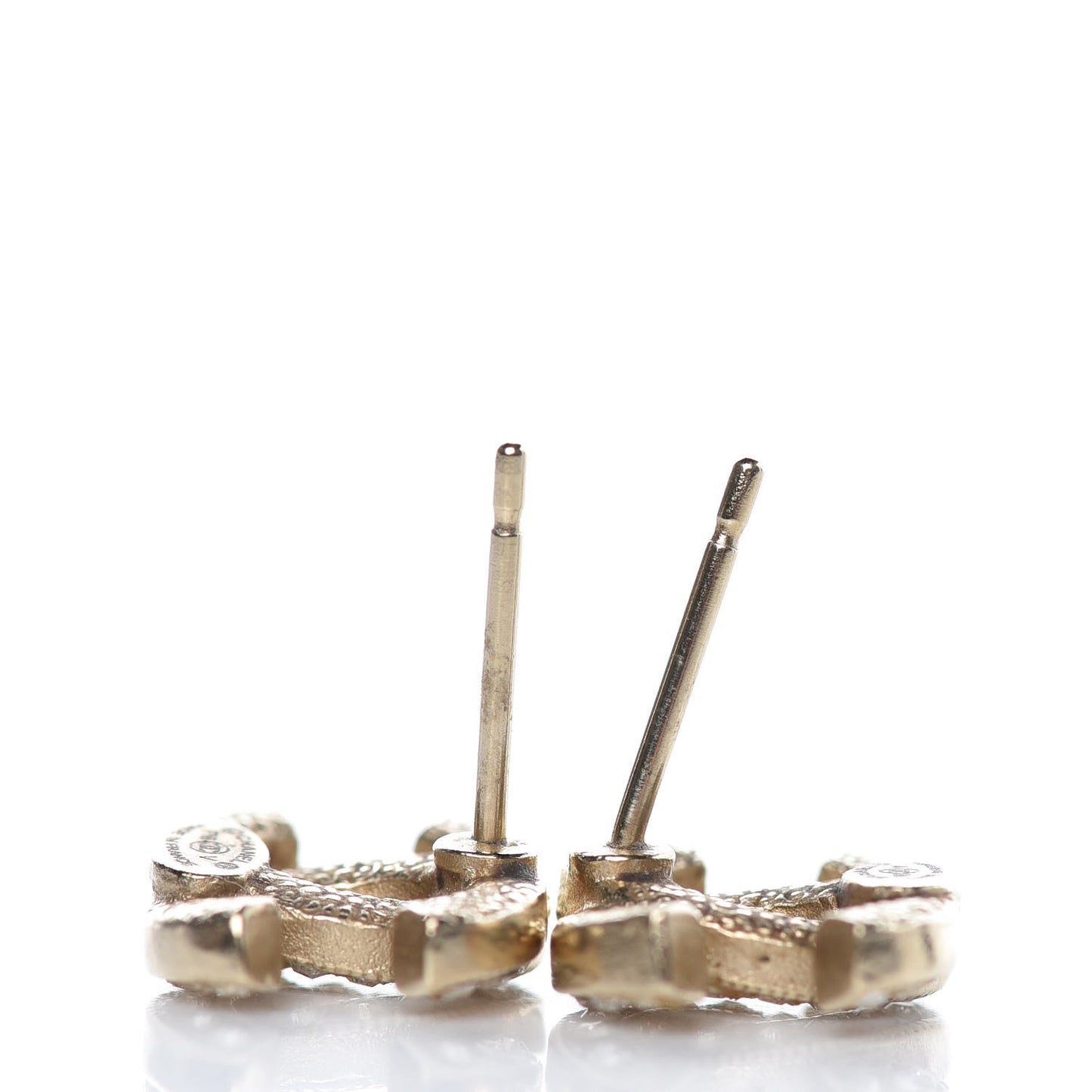 Crystal CC Earrings Gold