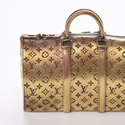Louis Vuitton Antique Brass Keepall Paperweight 4 of 5