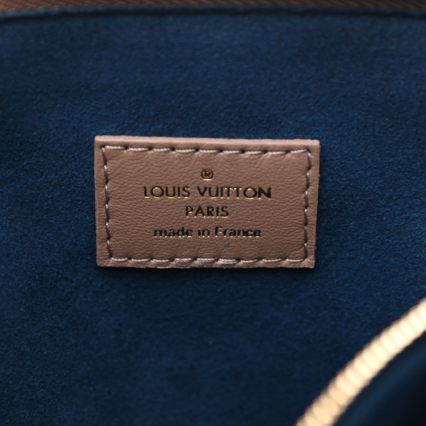 Lambskin Embossed Monogram Coussin PM Taupe