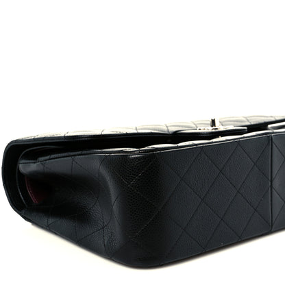 Chanel Caviar Quilted Jumbo Double Flap Black 10 of 12