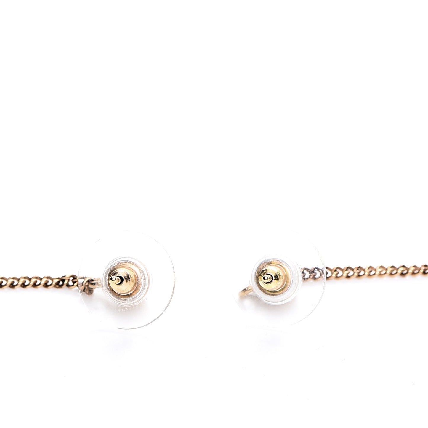 CC Drop Earrings Matte Gold