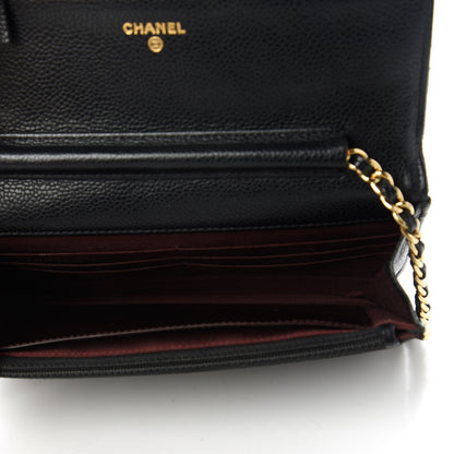 Chanel Caviar Quilted Wallet On Chain WOC Black 5 of 12