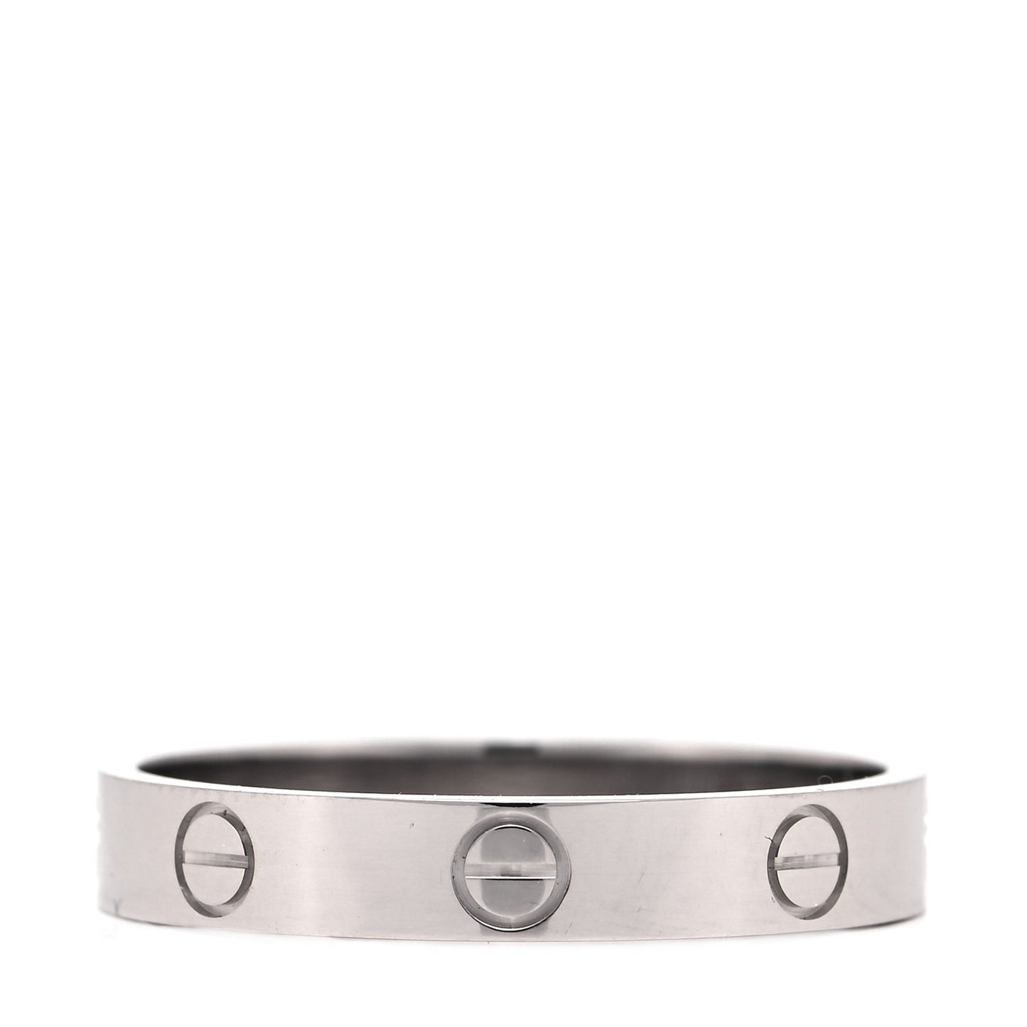 18K White Gold 3.5mm LOVE Wedding Band Ring 60 9