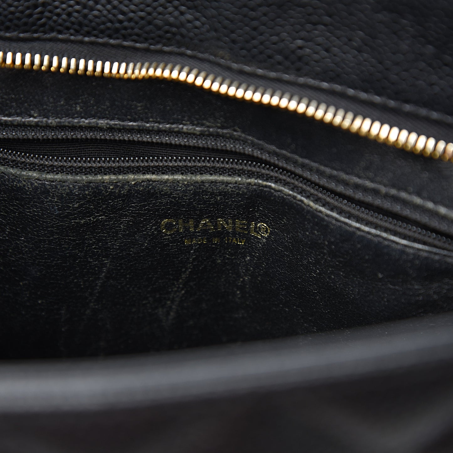 Caviar Quilted Medallion Tote Black