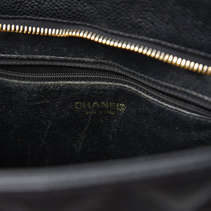 Chanel Caviar Quilted Medallion Tote Black 5 of 12