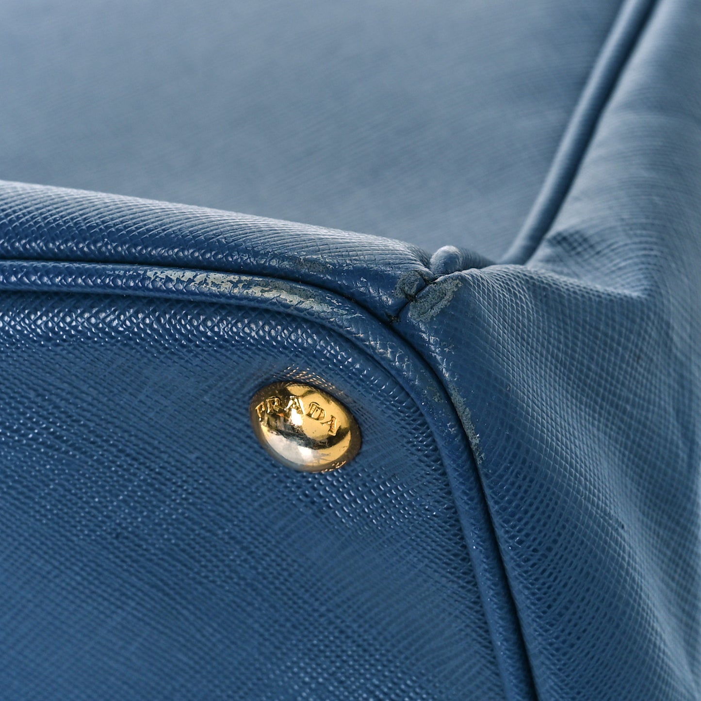 Saffiano Lux Extra Large Galleria Double Zip Tote Bluette