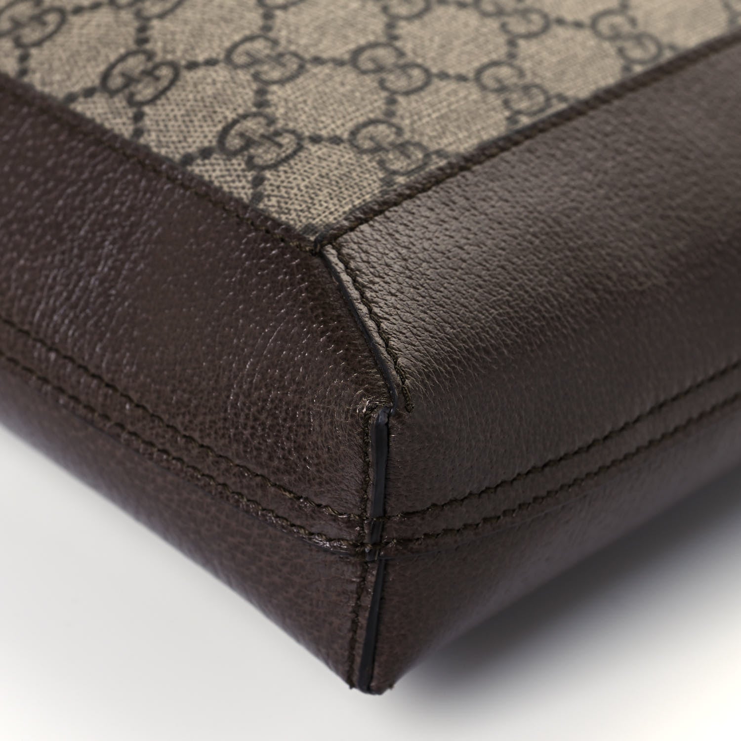 Gucci GG Supreme Monogram Web Large Ophidia Vertical Shopping Tote Brown 10 of 13