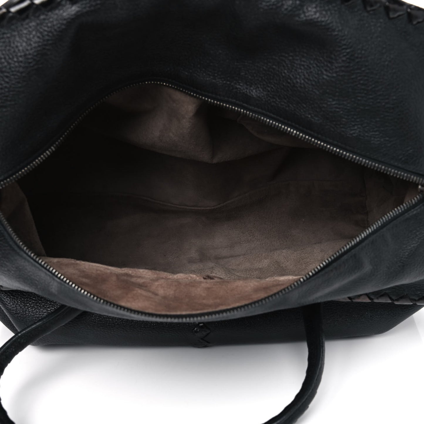 Cervo Intrecciato Brick Tote Black