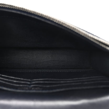Jimmy Choo Calfskin Crocodile Embossed Palace Crossbody Navy 5 of 10