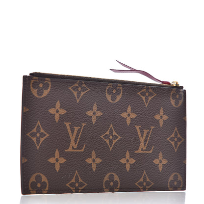 Louis Vuitton Monogram Felicie Chain Wallet Zippered Insert Fuchsia 3 of 6