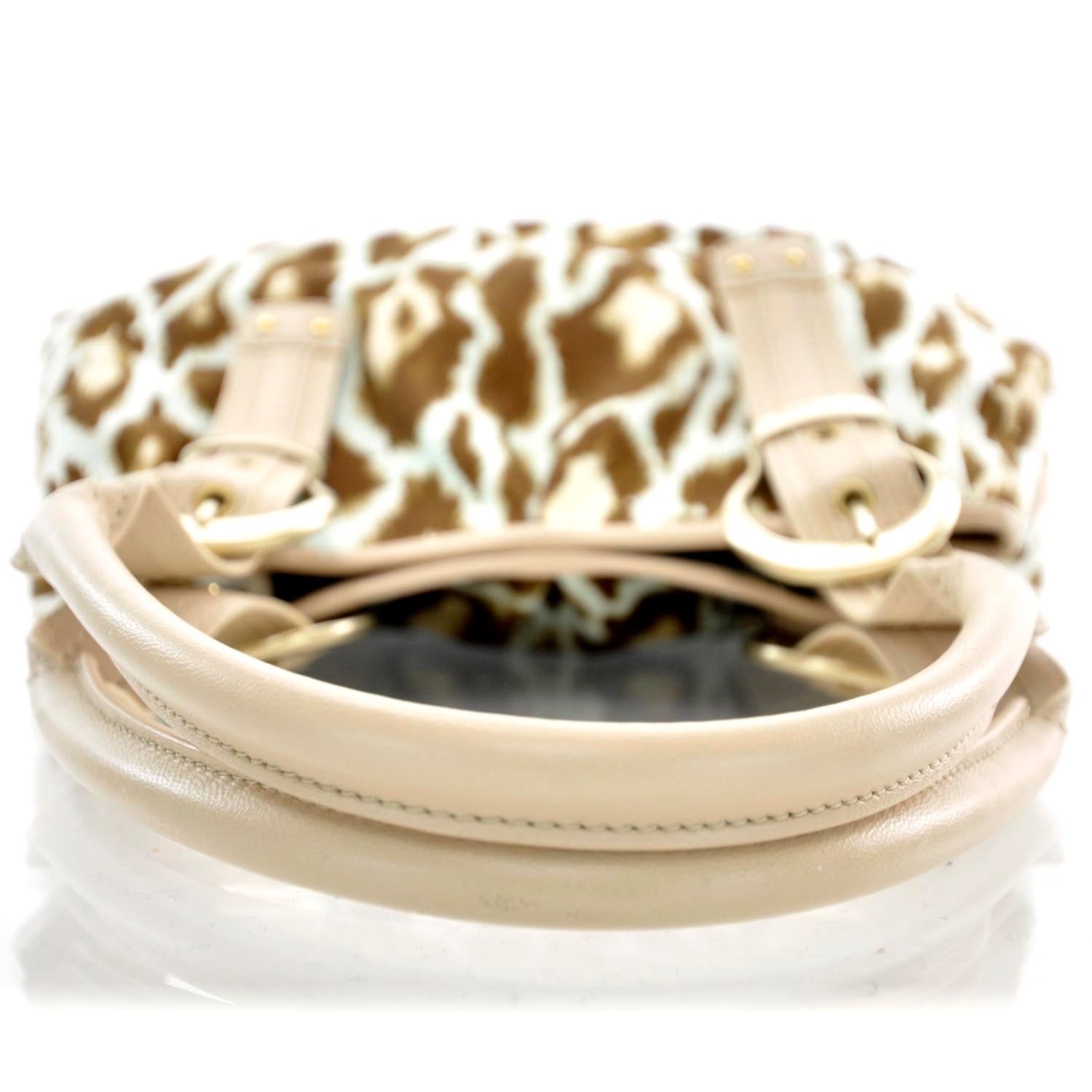 Christian Dior Canvas Leopard Print St Tropez Bag 5 of 9