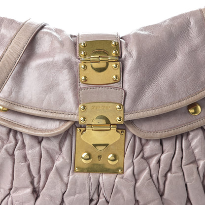 Miu Miu Nappa Matelasse Coffer Hobo Mughetto 9 of 11
