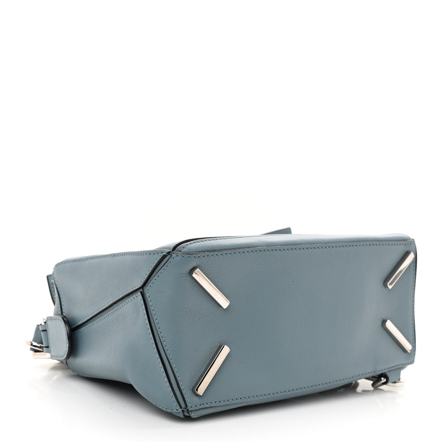 Calfskin Small Puzzle Bag Stone Blue