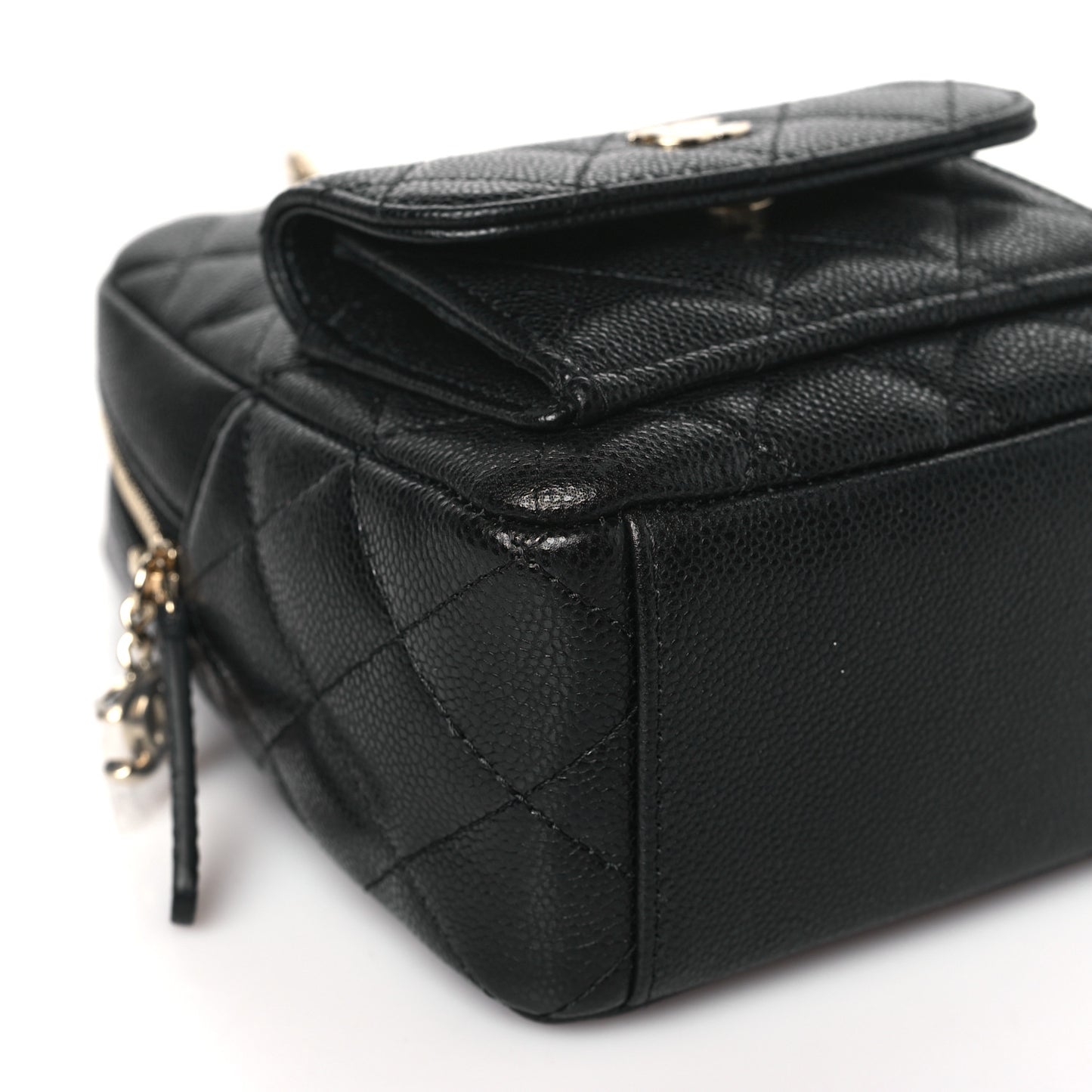 Caviar Quilted CC Mini Classic Backpack Black