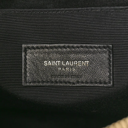 Saint Laurent Calfskin Matelasse Monogram Cassandre Tablet Pouch Black 6 of 10