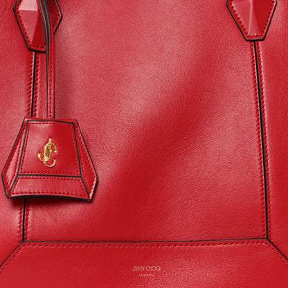 Jimmy Choo Calfskin Medium Diamond Tote Red 7 of 9