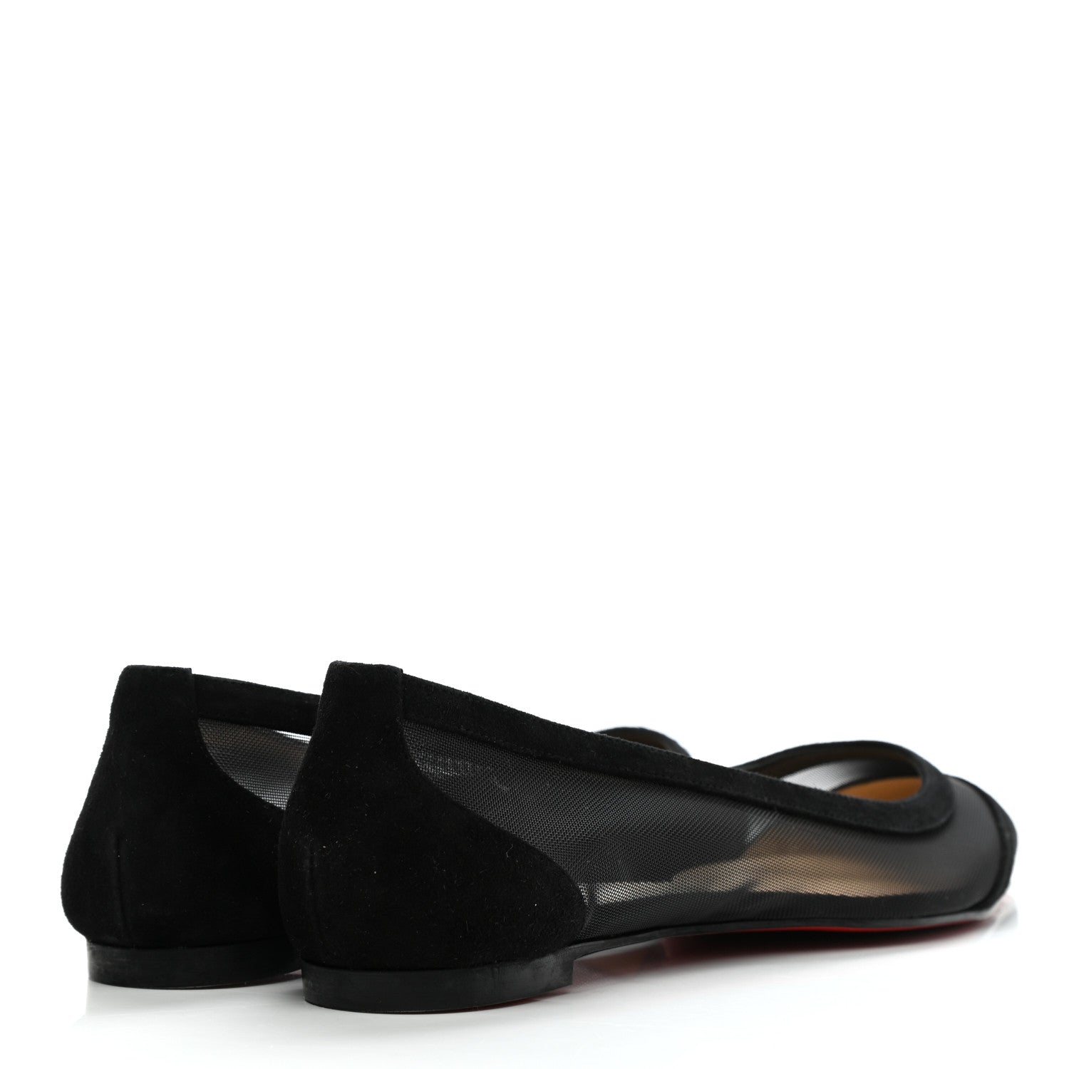 Christian Louboutin Veau Velours Rete Galativi Flats 37.5 Black 4 of 8