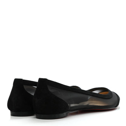 Christian Louboutin Veau Velours Rete Galativi Flats 37.5 Black 4 of 8