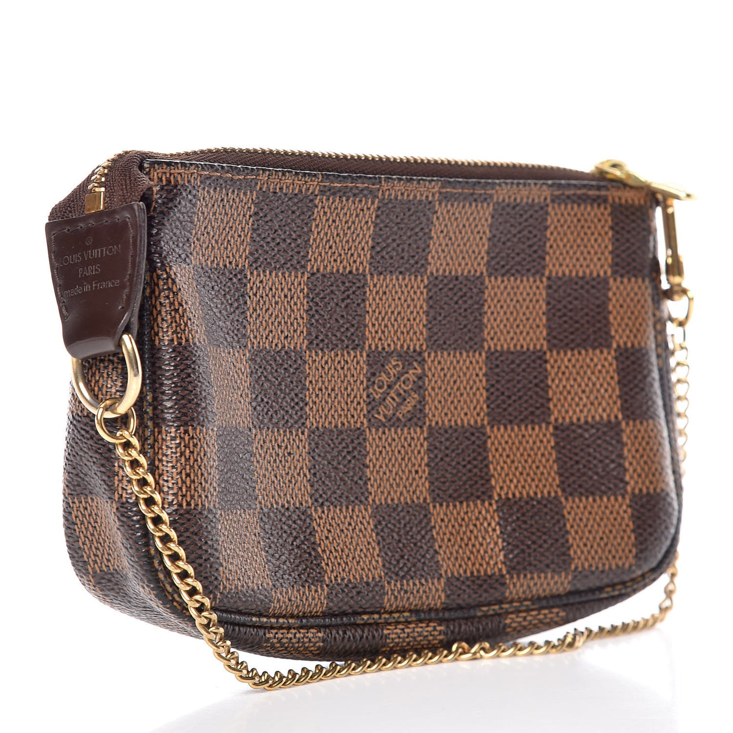 Damier Ebene Complice Trunks and Bags Mini Pochette Accessories Red