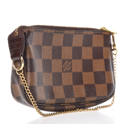 Louis Vuitton Damier Ebene Complice Trunks and Bags Mini Pochette Accessories Red 3 of 9
