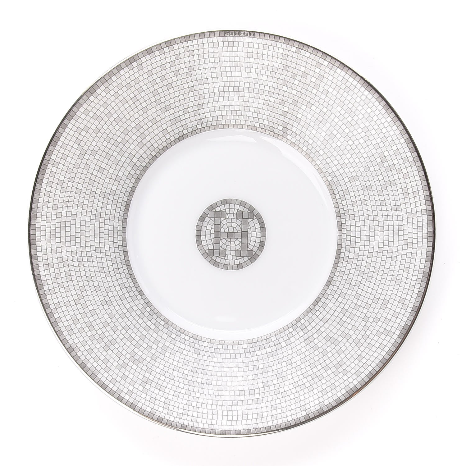 Hermes Porcelain Mosaique Au 24 Gold Platine Tea Cup and Saucer Set of 2 11 of 13