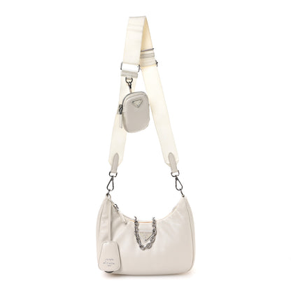 Prada Nappa Soft Padded Re-Edition 2005 Shoulder Bag White 1 of 10
