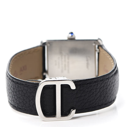 Cartier Stainless Steel Calfskin 24mm Tank Solo Quartz Watch 3 of 6