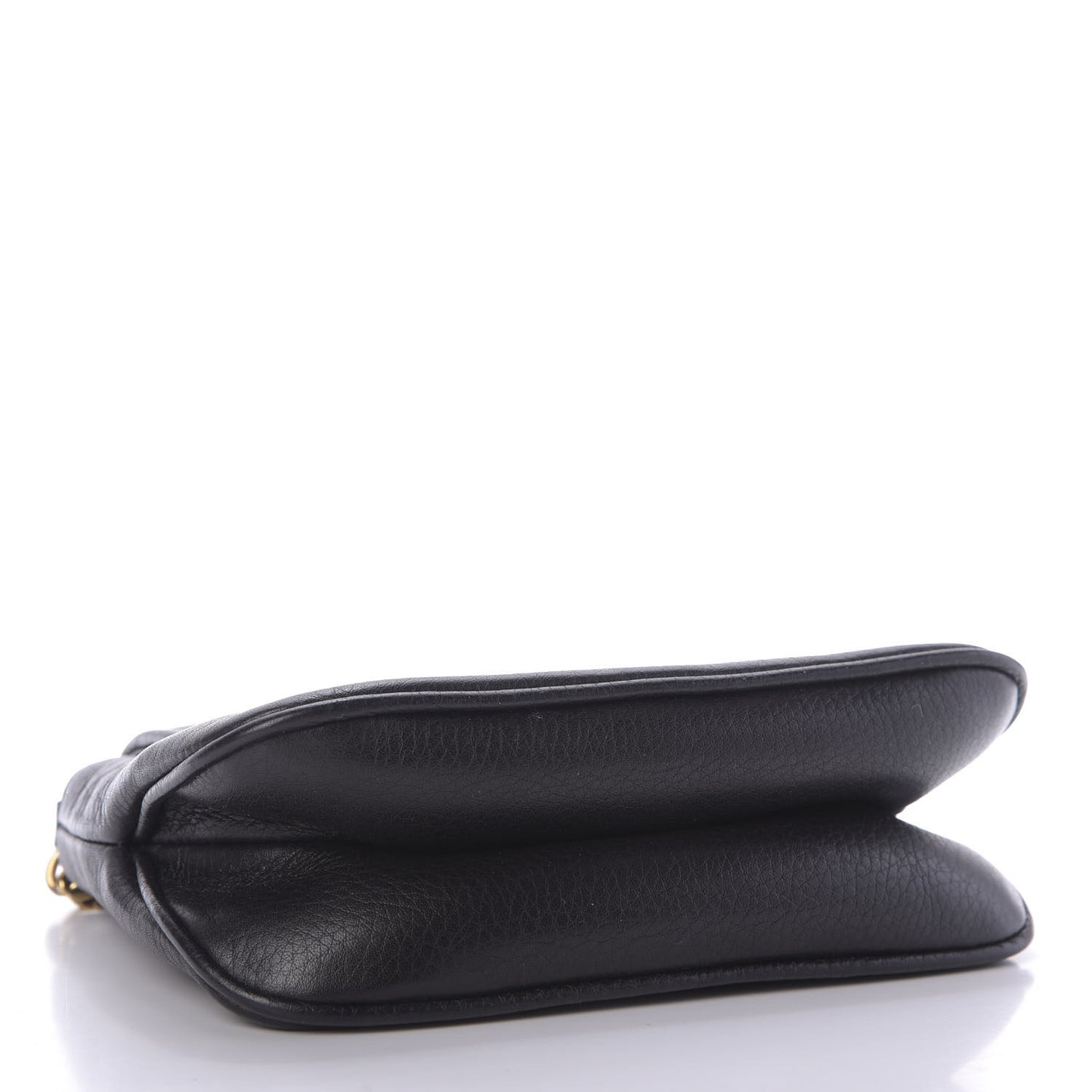 Pebbled Calfskin Small 1973 Chain Shoulder Bag Black