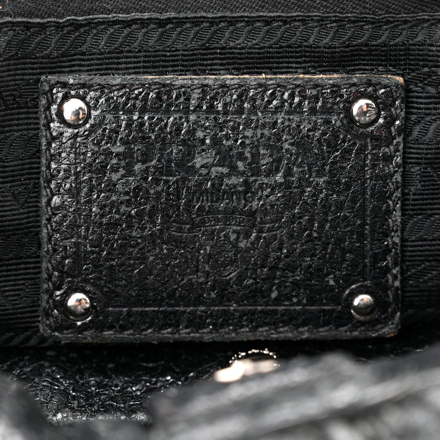 Cervo Stripes Tote Black