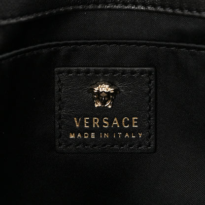 Versace Vitello Palazzo Medusa Evening Clutch Bag Black 6 of 9