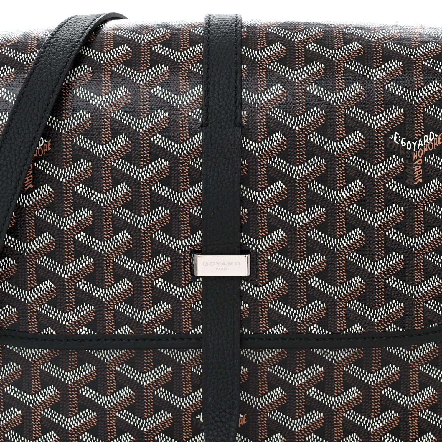 Goyard Goyardine Belvedere II MM Messenger Bag Black 7 of 10