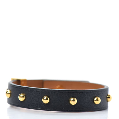 Hermes Swift Mini Dog Clous Ronds Bracelet T3 Black 3 of 5