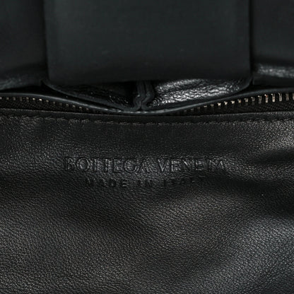 Bottega Veneta Lambskin Maxi Intreccio Padded Chain Cassette Crossbody Bag Black 6 of 10