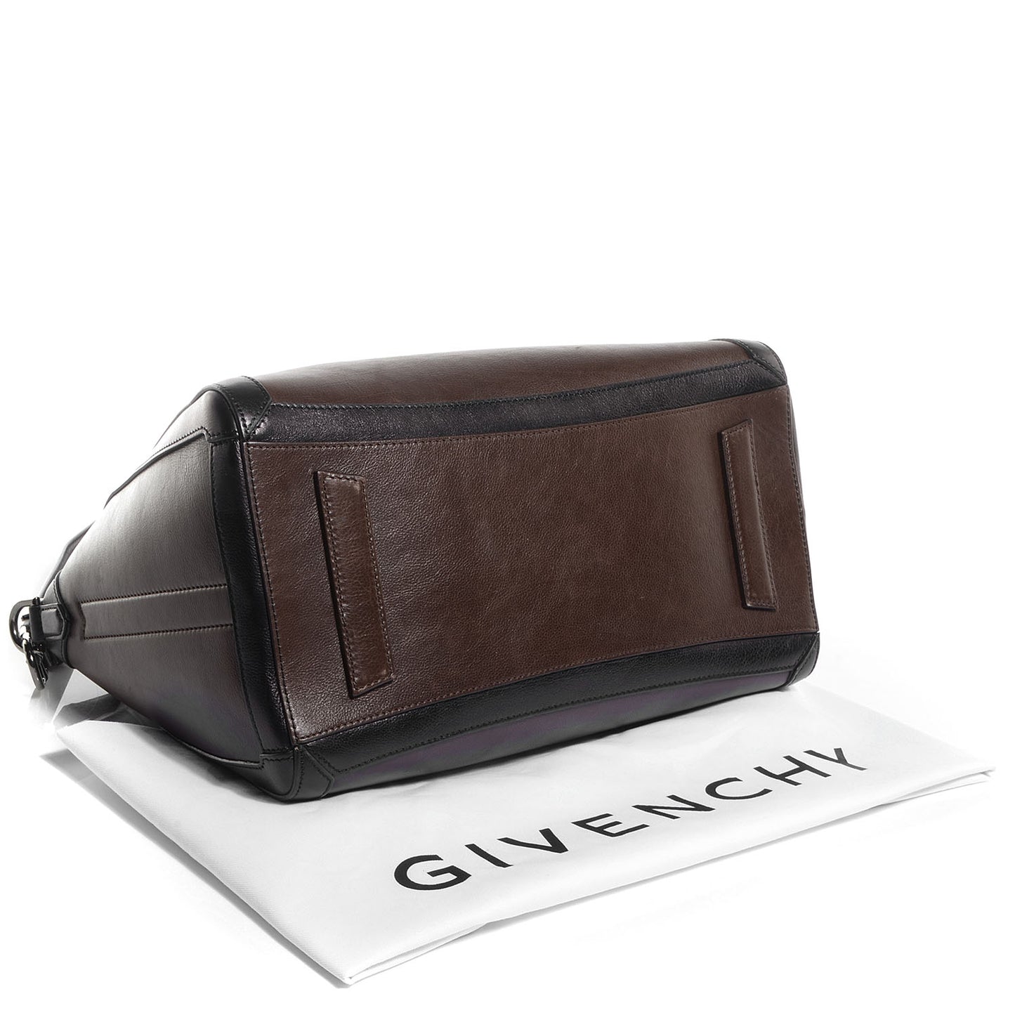 Calfskin Medium Bi-Color Antigona Brown Black