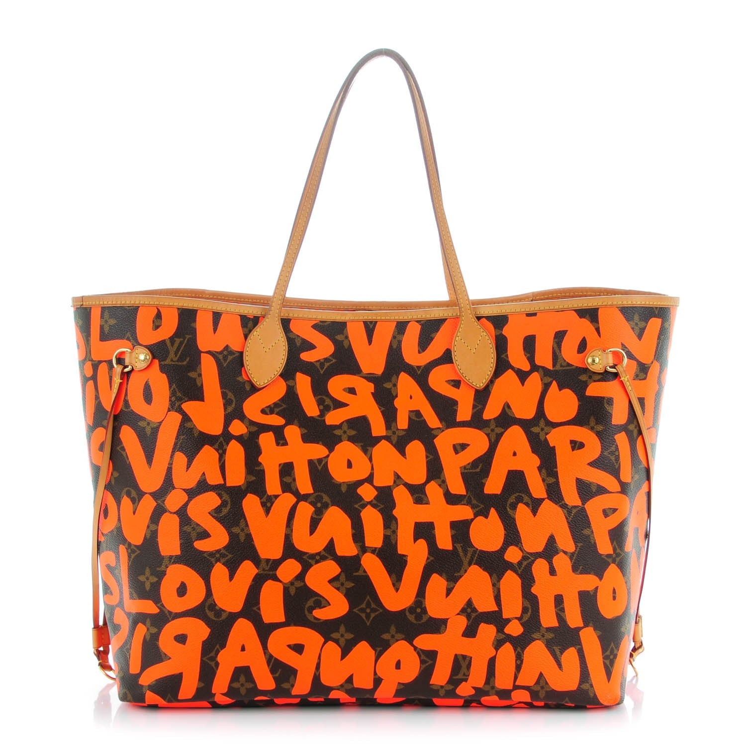 Louis Vuitton Monogram Graffiti Neverfull GM Orange 1 of 8
