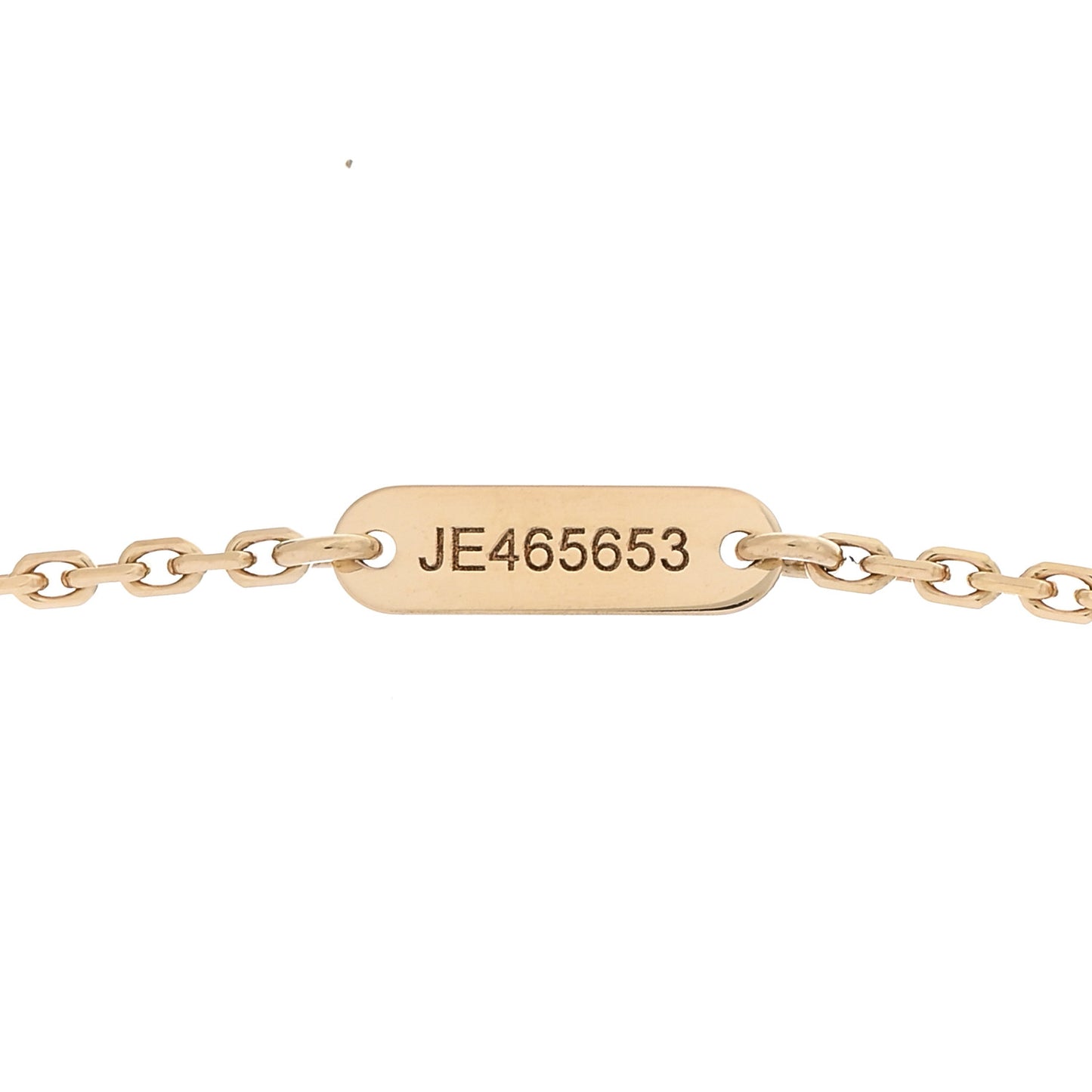 18K Yellow Gold Mother of Pearl Vintage Alhambra Pendant Necklace