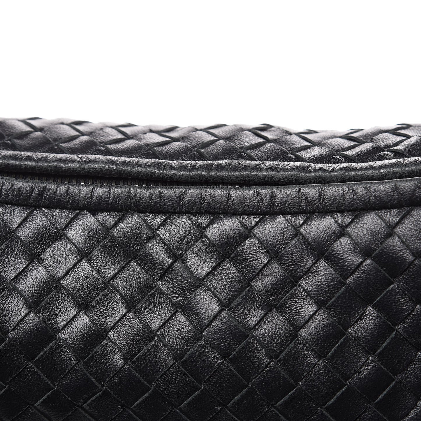 Nappa Intrecciato Small Veneta Hobo Black