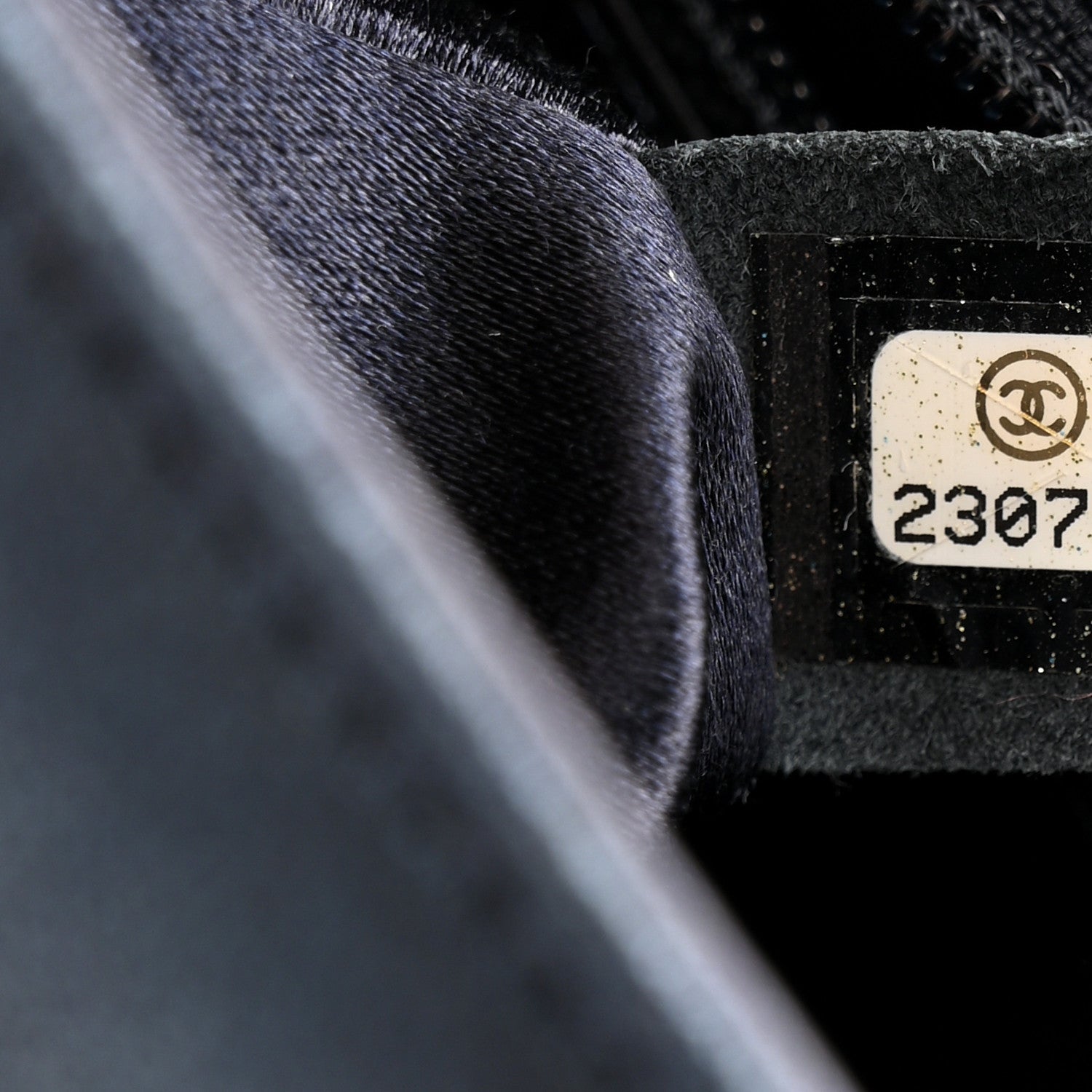 Chanel Oxidized Goatskin Strass Buonasera Medium Flap Dark Blue 7 of 12