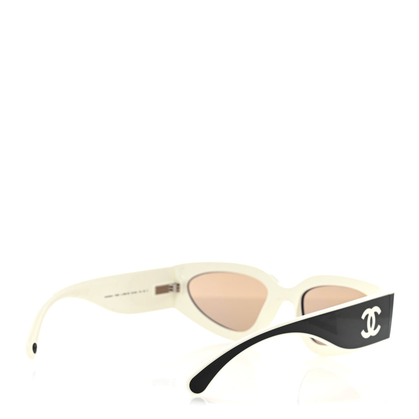 Acetate Cat Eye Sunglasses 6056 Black White