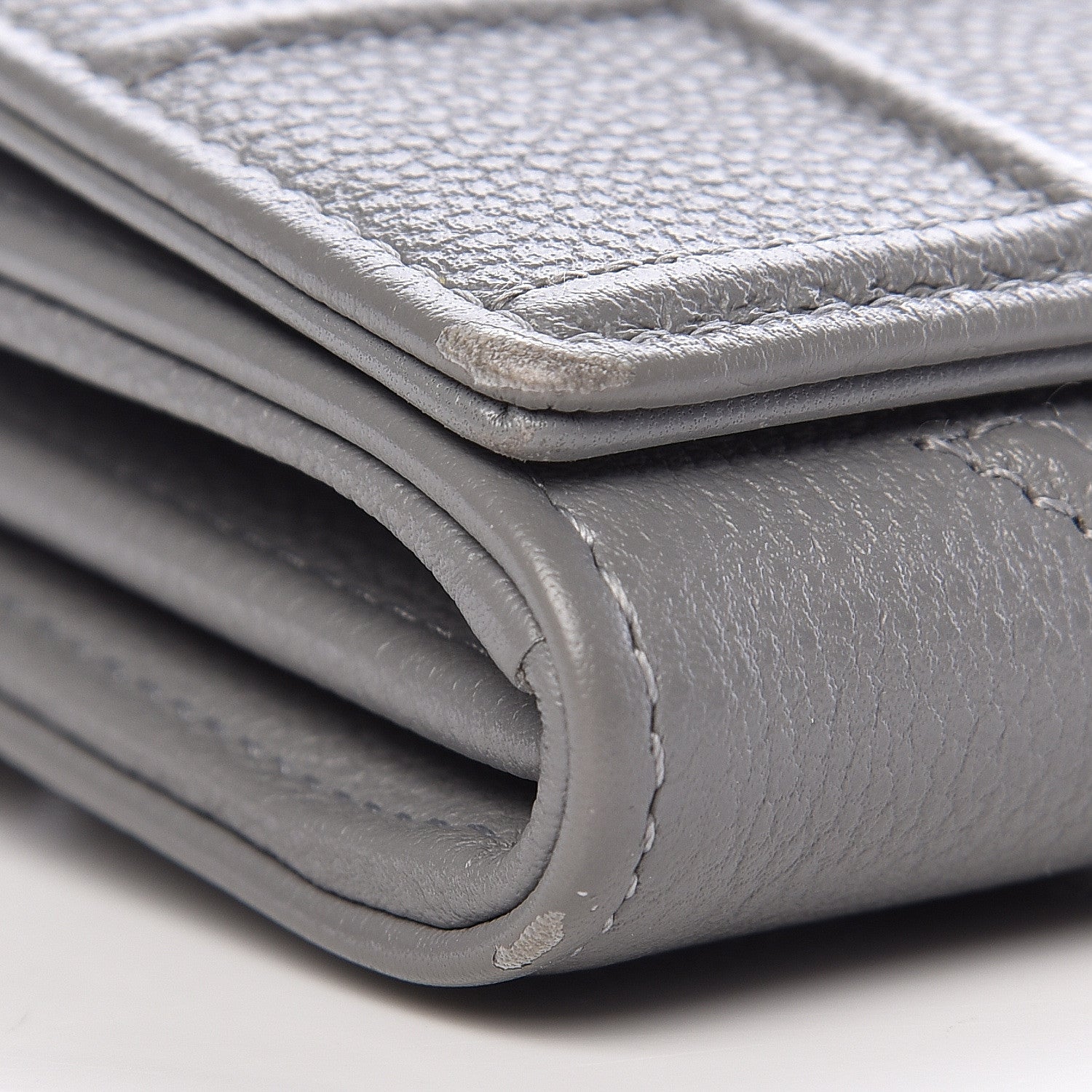 Christian Dior Grained Calfskin Diorama Croisiere Chain Wallet Gris 12 of 17