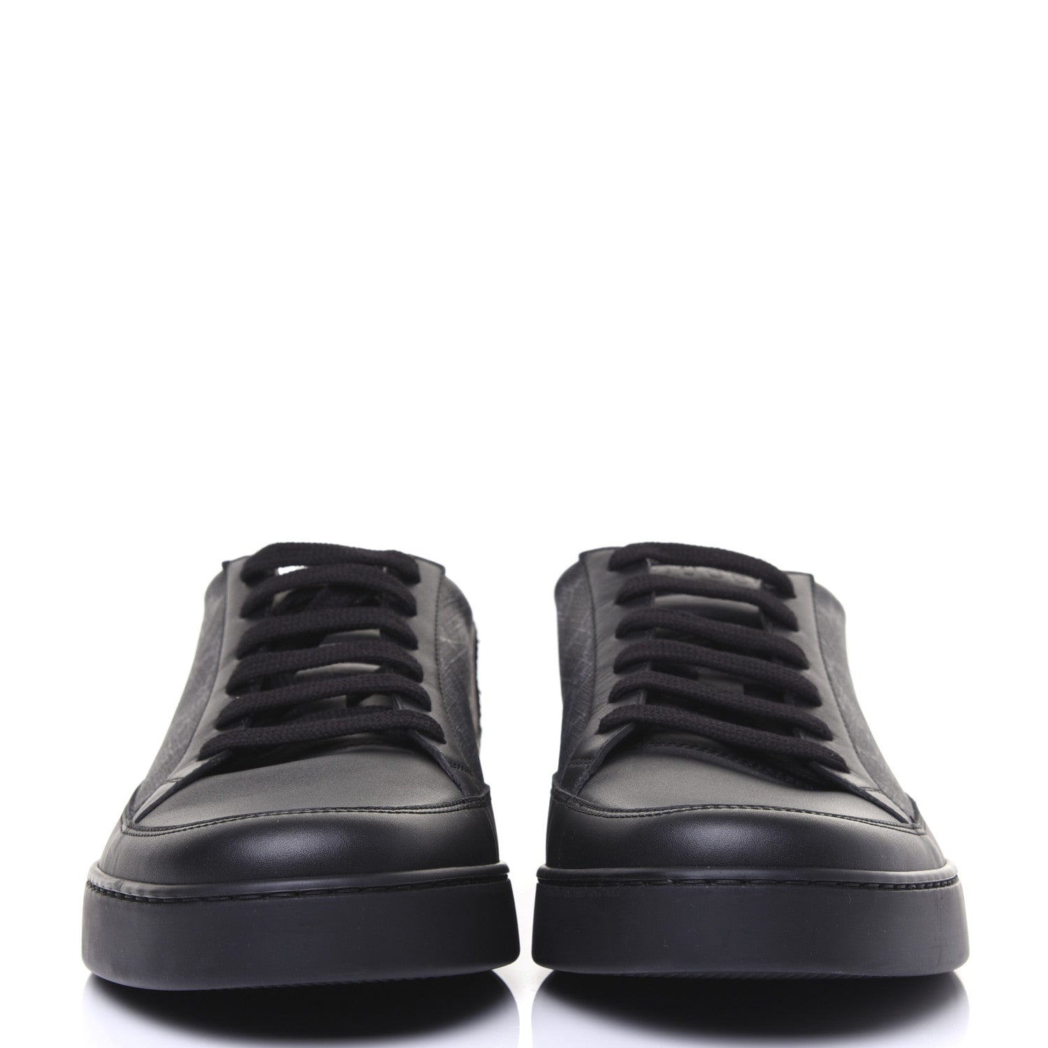 Gucci GG Supreme Monogram Mens Low Top Sneakers 11 Black 3 of 12