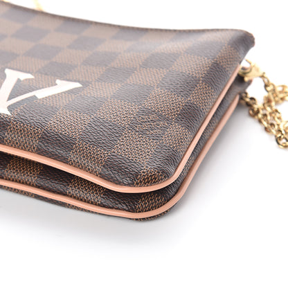 Louis Vuitton Damier Ebene Double Zip Pochette 8 of 9